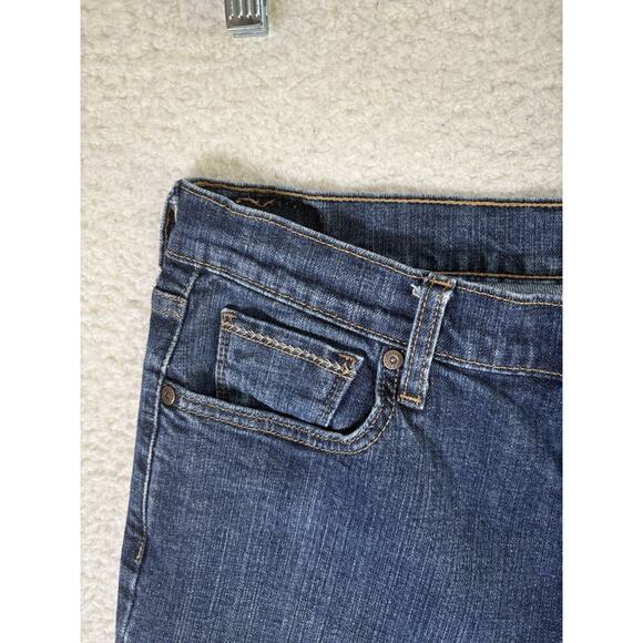 Levis 515 Jeans Womens sz 12 31x32 FITS 33x30 Blue Bootcut Dark Wash 5 Pocket - Picture 3 of 16